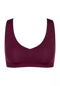 Бесшовный бюстгальтер без косточек Zero Feel 20 для женщин Sloggi, бордовый