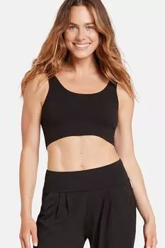 Бесшовный бюстгальтер в рубчик BOODY, черный