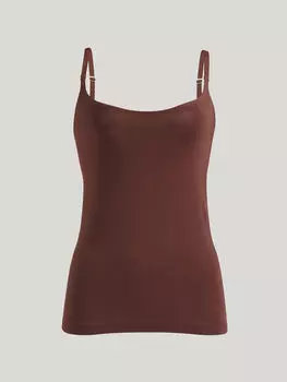 Бесшовный кроп-топ Wolford, цвет bark