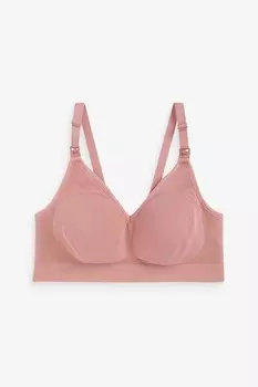 Бесшовный шелковый бюстгальтер для грудного вскармливания из экологически чистой коллекции Bravado, розовый