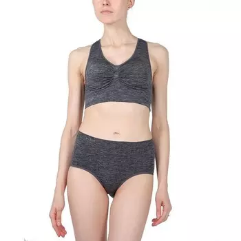 Бесшовный спортивный бюстгальтер Lleva с борцовской спиной MeMoi, цвет Skystorm Spacedye