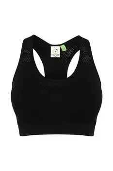 Бесшовный спортивный бюстгальтер Tombo, черный