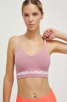 Бесшовный спортивный бюстгальтер Under Armour, розовый