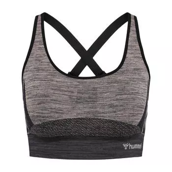Бесшовный спортивный топ Hmlclea, женский спортивный топ для йоги HUMMEL, цвет gruen