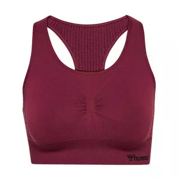 Бесшовный спортивный топ Hmlmt Shaping, женский спортивный топ для йоги HUMMEL, цвет braun