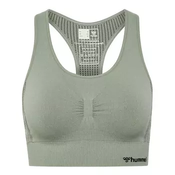 Бесшовный спортивный топ Hmlmt Shaping, женский спортивный топ для йоги HUMMEL, цвет grau
