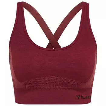 Бесшовный спортивный топ Hummel Cleaa, красный