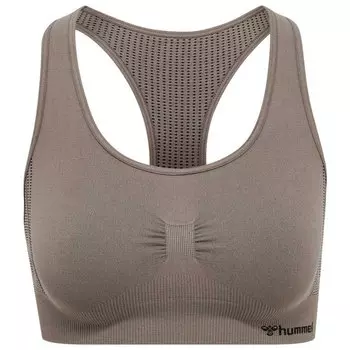 Бесшовный спортивный топ Hummel Shaping, бежевый