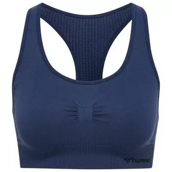 Бесшовный спортивный топ Hummel Shaping, синий