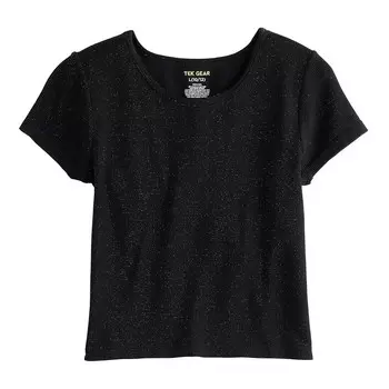 Бесшовный спортивный топ Tek Gear для девочек 7–20 лет, цвет Mineral Black