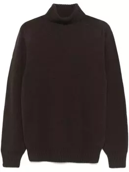 Бесшовный свитер Officine Generale, коричневый