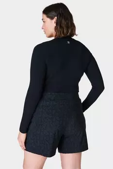 Бесшовный свитер с блестящей отделкой Sweaty Betty, черный