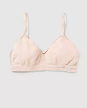 Бесшовный топ для девочки Cotton Juice, бежевый