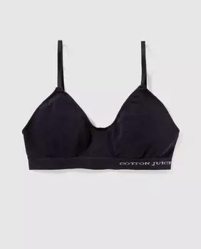 Бесшовный топ для девочки Cotton Juice, черный