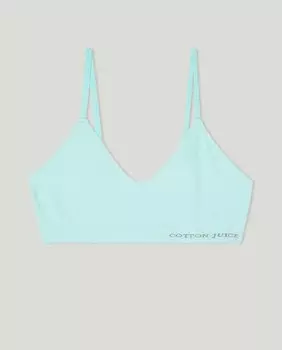 Бесшовный топ для девочки Cotton Juice, зеленый