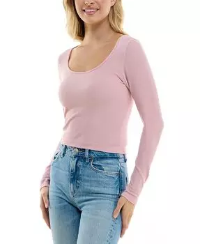 Бесшовный топ с круглым вырезом Ultra Flirt, розовый