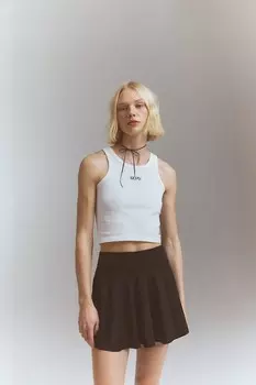 Бесшовный укороченный спортивный топ из материала drymove H&M, белый