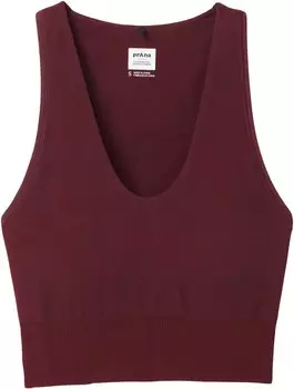 Бесшовный укороченный топ Sopra - женский prAna, красный