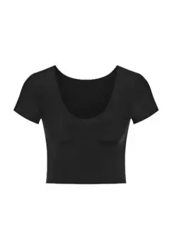 Бесшовный укороченный топ Zero Feel для женщин Sloggi, черный