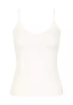 Бесшовный женский топ Zero Feel 20 с V-образным вырезом Sloggi, цвет 0003 Silk White