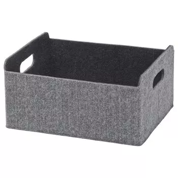 BEST БЕСТО Коробка, серый, 25x31x15 см IKEA
