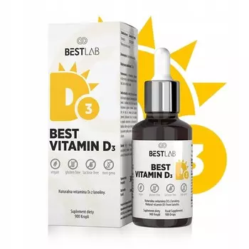 BestLab, Best Витамин D3, Витамин D3, 900 капель Inna Marka