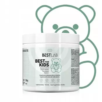 BESTLAB, BestForKids для детского иммунитета, витамины и минералы, 30 желе BEST LAB