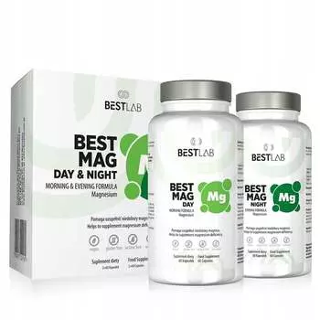 BestMag Магний Bestlab Fatigue Stress, 2x60 капсул. Inna marka