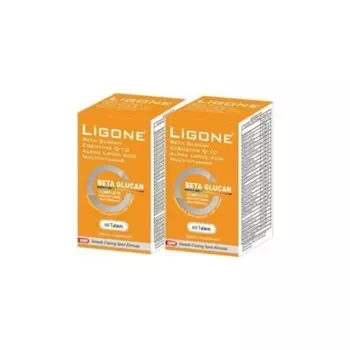 Бета-глюкан пробиотик мультивитамин Ligone, 2 упаковки по 60 капсул