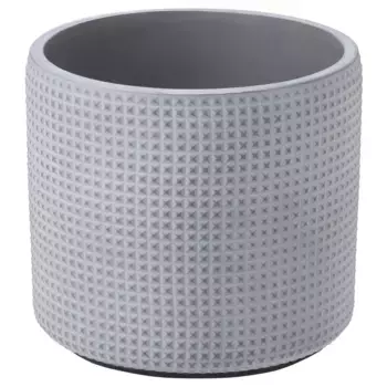 Бетонный горшок для цветов, белый/серый, 15 см, BACKDRAG IKEA