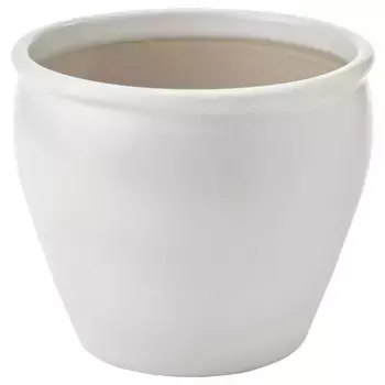 Бетонный горшок для растений, белый, 19 см, AMBRARNN IKEA