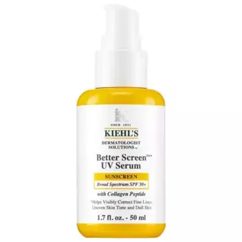 Better screen uv сыворотка spf 50+ солнцезащитный крем для лица с коллагеновым пептидом Kiehl'S Since 1851, объем 48 мл