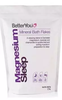 BetterYou Magnesium Sleep Bath Магниевые хлопья для ванны с расслабляющими эфирными маслами 1 кг Inna marka