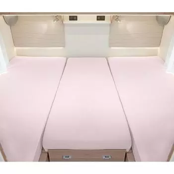 Bettwaren-Shop Автодом Караван Задняя кровать Комплект постельного белья из 3 предметов 2 продольные кровати + розетка средней секции