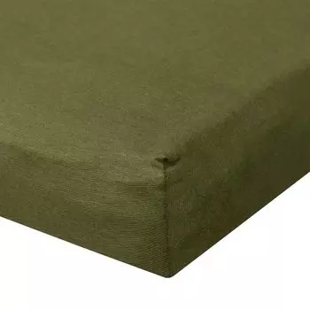 Bettwaren-Shop Простыня трикотажная ультрастрейч 180x200 - 200x220 см мох