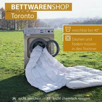 Bettwaren-Shop Toronto пуховое одеяло теплое, наполнитель: 90% пух 10% перо 200х200 см