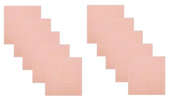 Betz 10 шт. коврик для ванной 60х60 см PALERMO коврик для ванной коврик для ванной коврик для душа 100% хлопок 680г/м цвет: абрикос Betzshop, оранжевый