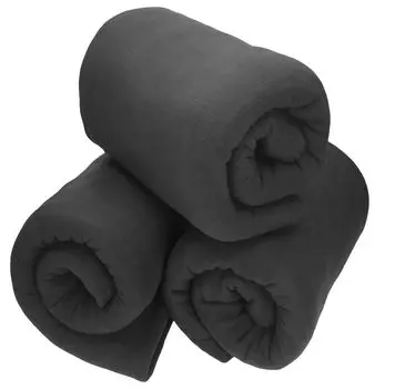 Betz 3 шт. роскошные флисовые одеяла 130х170 см, приятные пледы цвета фуксии розовые Betzshop, серый