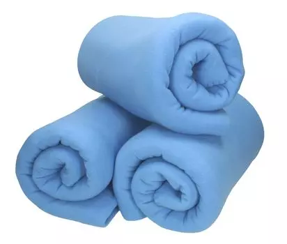 Betz 3 шт. роскошные флисовые одеяла 130х170 см, мягкие пледы, цвет черный Betzshop, синий