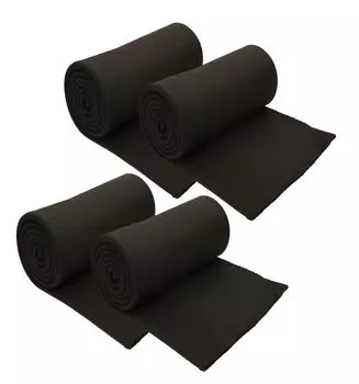 Betz 4 шт. роскошные флисовые одеяла 130х170 см, приятные пледы красного цвета Betzshop, коричневый