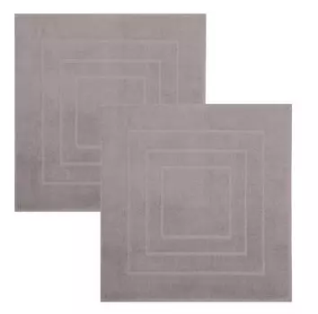 Betz Коврик для ванной 2 шт. 60х60 см PALERMO Коврик для ванной Коврик для ванной Коврик для душа 100% хлопок 680г/м цвет: камень Betzshop, серый