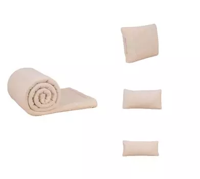 Betz РУМЫНИЯ 1 плед или мягкая подушка с наполнителем разных размеров, цвет бежевый, размер - 25х50 см. Betzshop