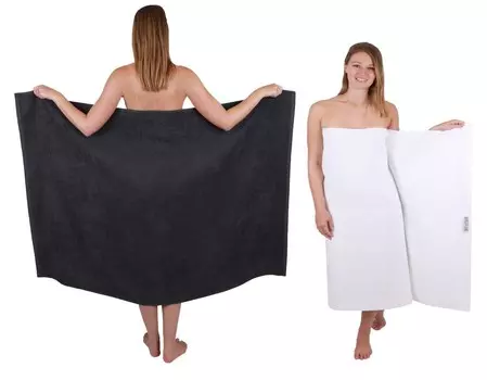 Betz Упаковка из 2 полотенец для душа размера XXL 100 х 150 см. Банные полотенца BERLIN 100% хлопок, цвет - лотос. Betzshop