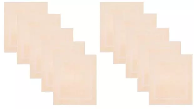 Betz В упаковке 10 ковриков для ванной 50 x 70 см Коврик для ванной ПРЕМИУМ Коврик для ванной Коврик для душа 100% хлопок 650 г/м цвет: песочный Betzshop, бежевый