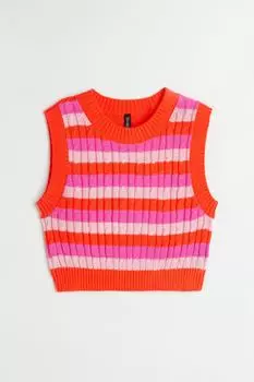 Без рукавов H&M, оранжевый/полосатый