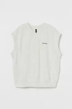 Без рукавов H&amp;M, светло-серый меланж