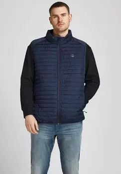 Без рукавов JJEMULTI BODYWARMER COLLAR Jack & Jones, темно-синий пиджак