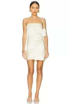 Безбретельное мини-платье Symone от Bec + Bridge, ice yellow