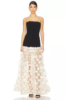 Безбретельное платье Harper Bronx And Banco, black & beige