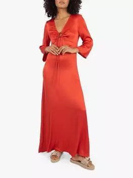 Бездыханное платье макси от bebe Traffic People, цвет Rust